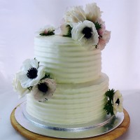 Wedding Cake - 2 Tier Fresh Flower Cake